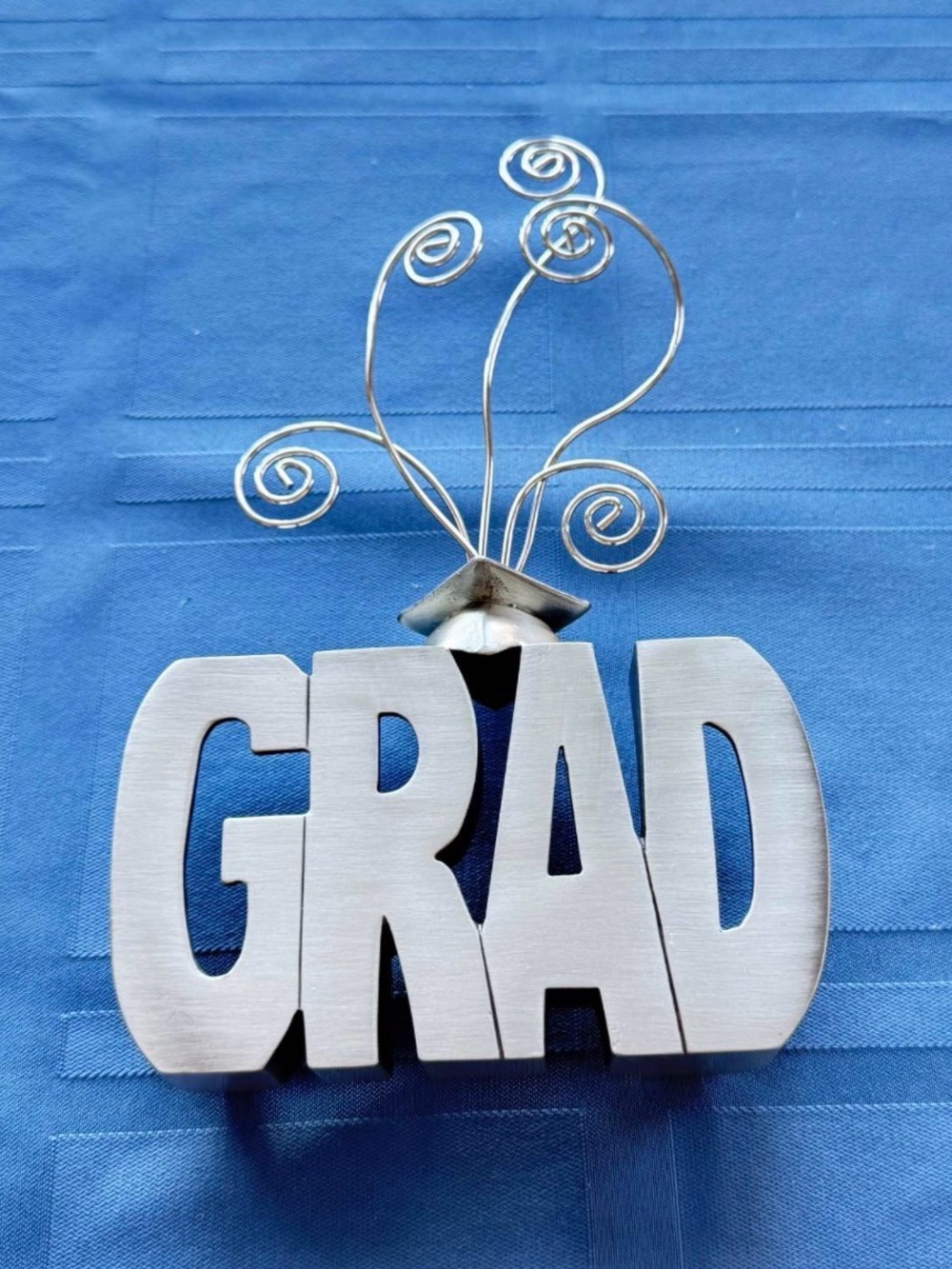 GRAD Silver Tabletop Photo/Note Holder